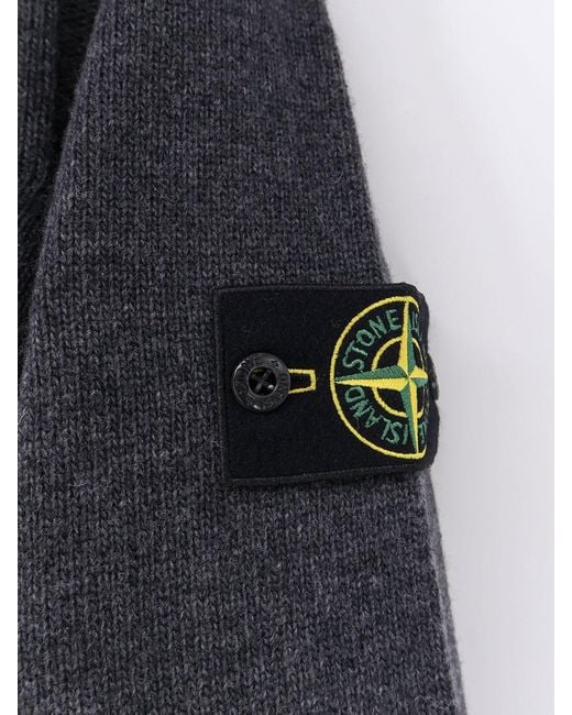 Stone Island Blue Virgin Wool Blend Sweater for men