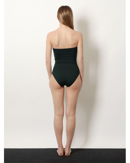 Eres Green Cassiopee Lycra One Piece Swimsuit