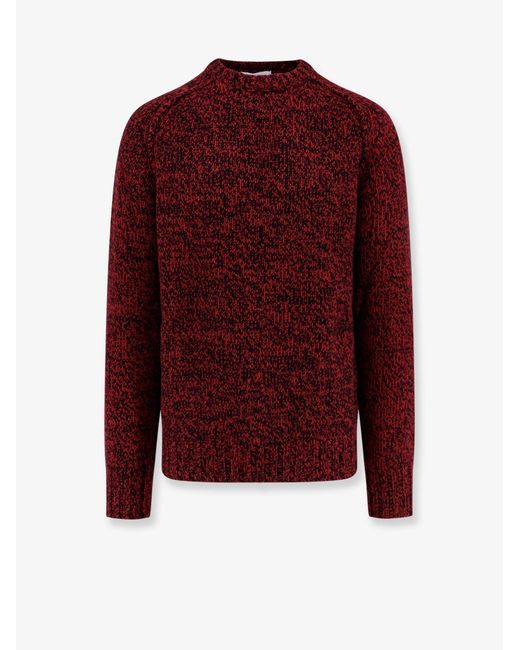 Alpha Studio Red Wool Sweater for men