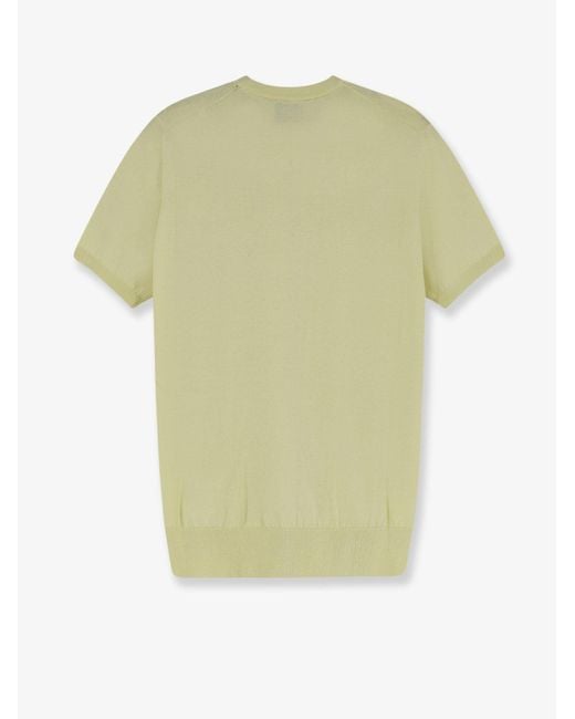 Alpha Studio Green Cotton Sweater for men