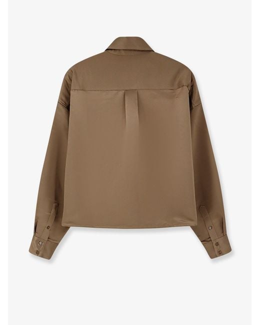 Frankie Shop Natural Boxy Shirt Arlen Satin