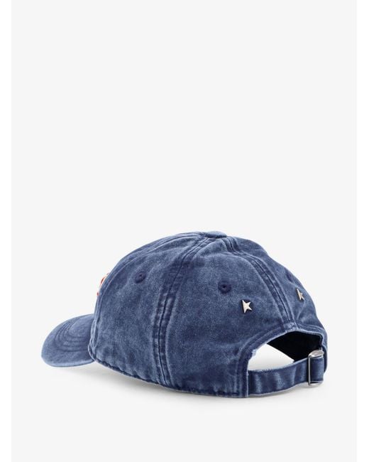 Golden Goose Deluxe Brand Blue Cotton Hat for men