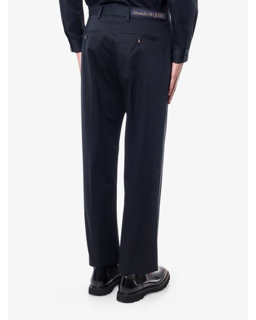 McQueen Blue Trouser for men