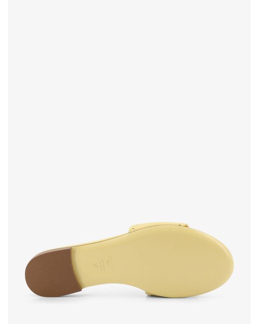 Fendi Natural Leather Tube Sandals