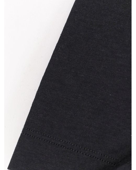 Totême Black Lyocell And Organic Cotton T-Shirt