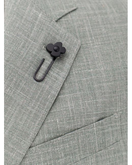 Lardini Gray Wool, Silk And Linen Blazer for men