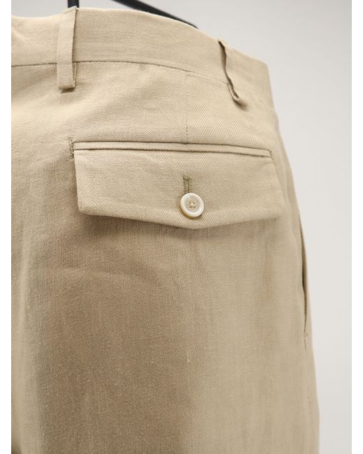 Lardini Natural Linen Shorts for men