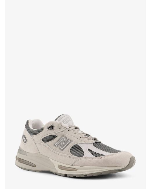 Sneakers Low-Top 991 di New Balance in White da Uomo