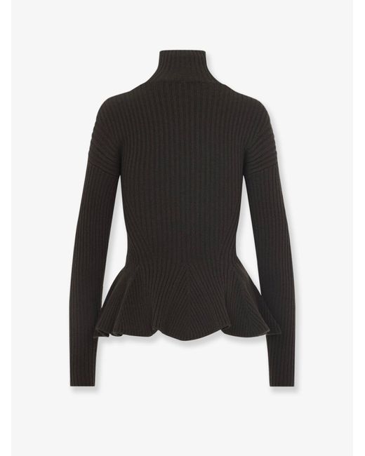 Max Mara Black Bolsena Wool And Cashmere Turtlenck Sweater