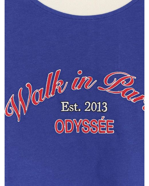 Walk In Paris Blue Odyssée Cotton T-Shirt for men