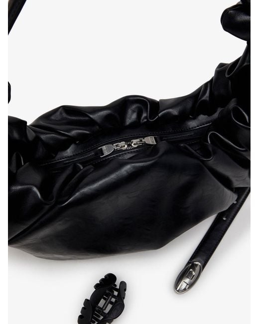 DIESEL Black Grab-D Hobo L Pu Shoulder Bag
