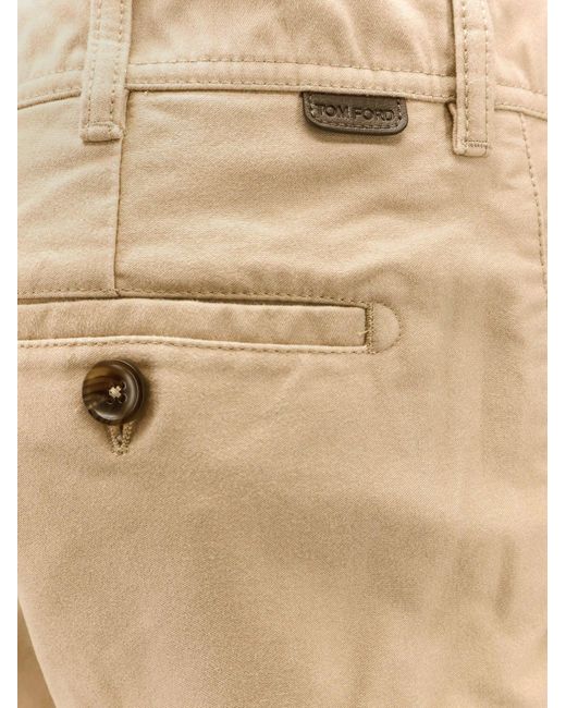 Pantalone di Tom Ford in Natural da Uomo