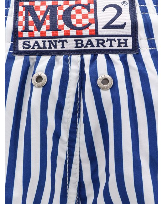 Mc2 Saint Barth Blue Swim Trunk for men