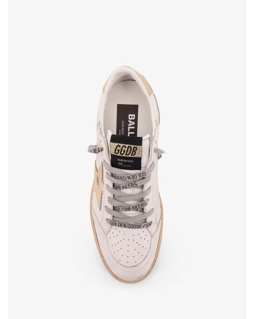Golden Goose Deluxe Brand Pink Deluxe Brand Ball Star Leather Sneakers With Logo On The Side