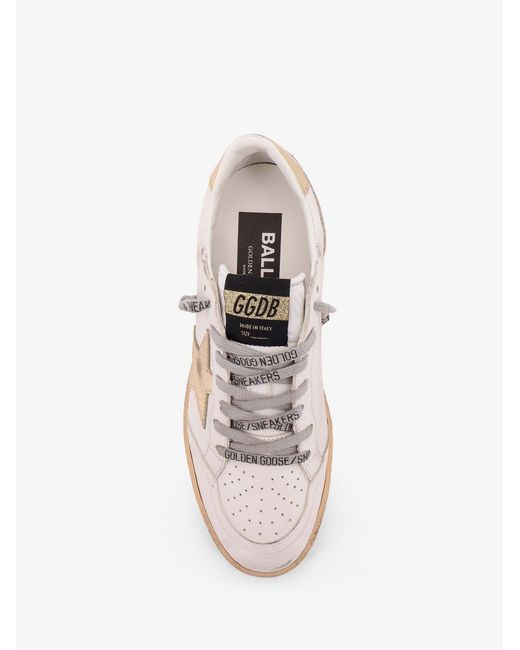 Golden Goose Deluxe Brand Pink Ball Star Low-Top Leather Sneakers With Used Effect