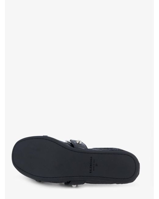Balenciaga White City Flat L005 Leather Ballerinas