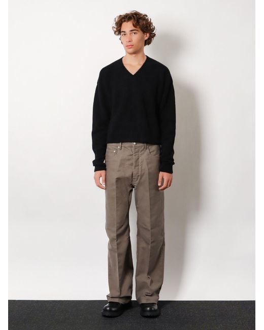 Rick Owens Natural Geth Certified Cotton Trousers for men