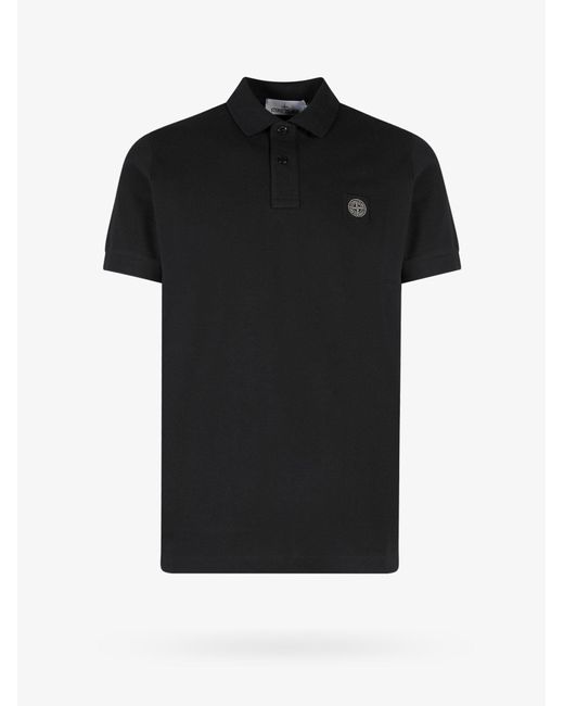Stone Island Polo Shirt in Black for Men | Lyst