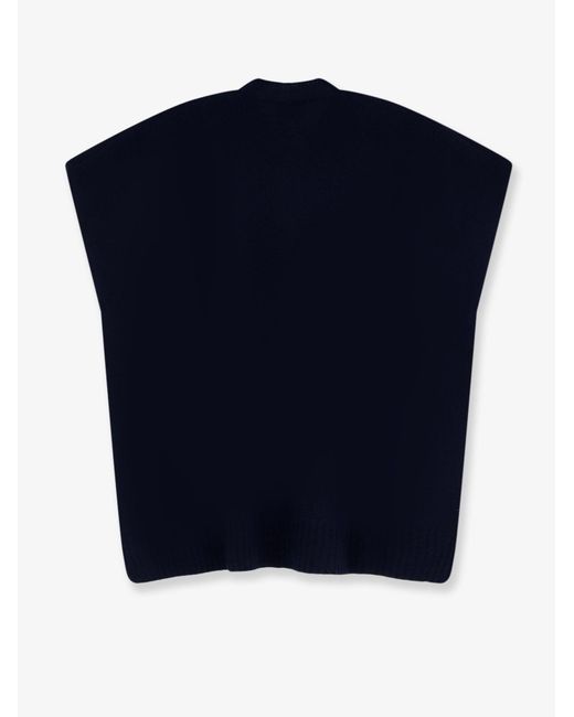 Alysi Blue Merino Wool And Cashmere Blend Sweater