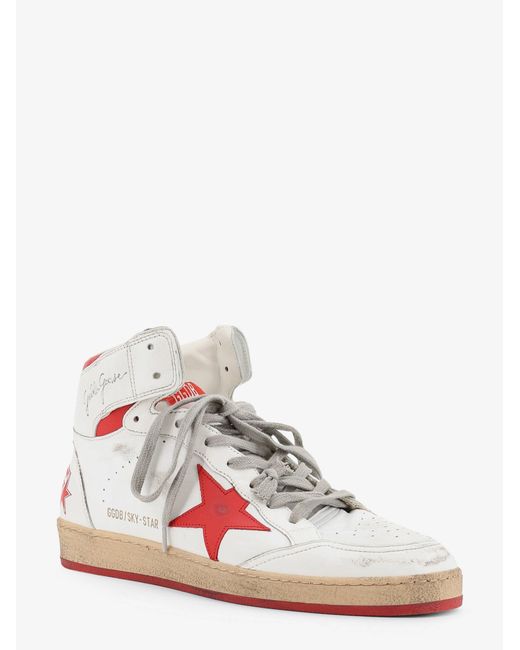 Golden Goose Deluxe Brand Pink Sky Star Leather Sneakers With Iconic Side Logo for men