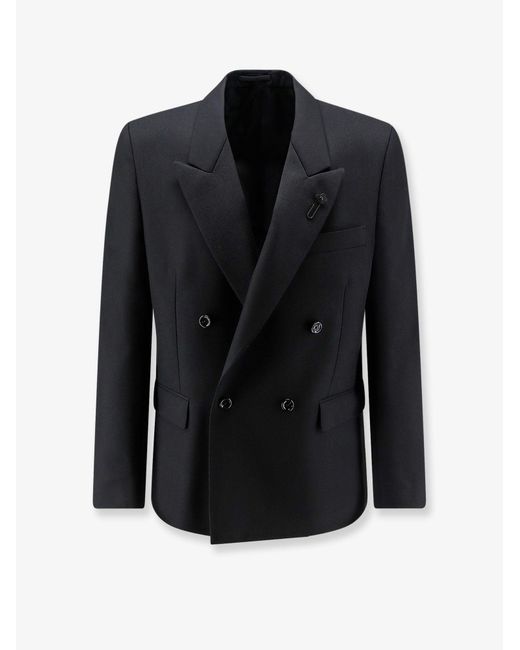 Lardini Black Virgin Wool Blazer for men
