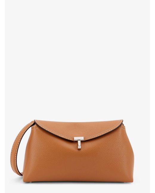 Clutch T-Lock di Totême  in Brown