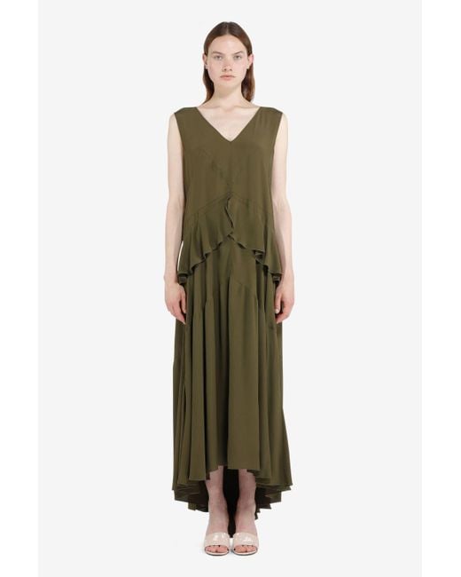 N°21 Green Ruffled Dress