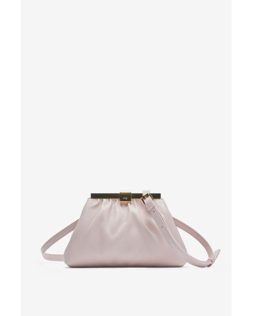 N°21 Pink Mini Puffy Jeanne Leather Shoulder Bag