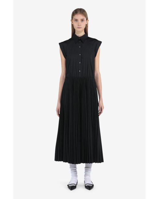 N°21 Black Pleated Shirt Dress