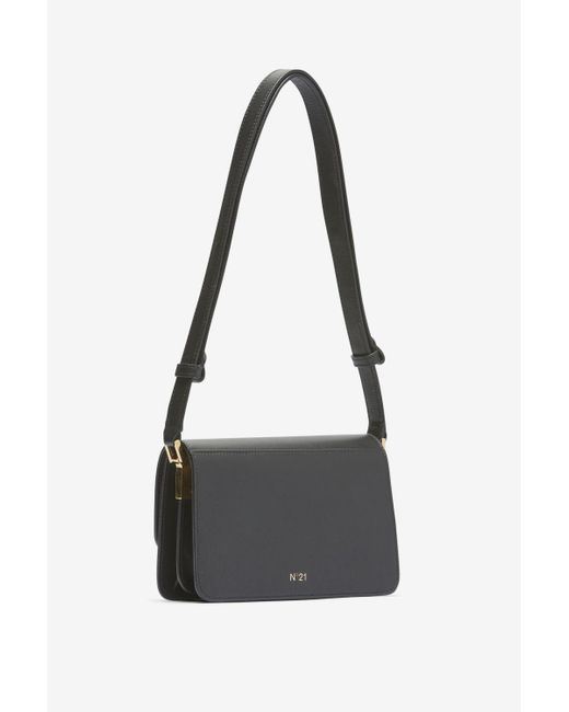 N°21 Black Mini Edith Leather Shoulder Bag