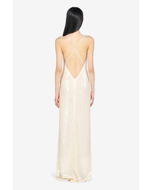 N°21 White Sequin Maxi Dress