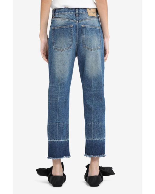 Jeans Cropped a Gamba Dritta di N°21 in Blue