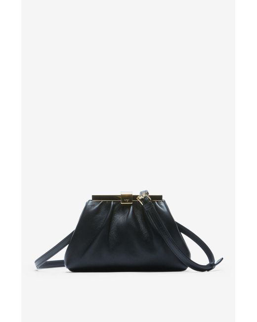 N°21 Black Mini Puffy Jeanne Leather Shoulder Bag