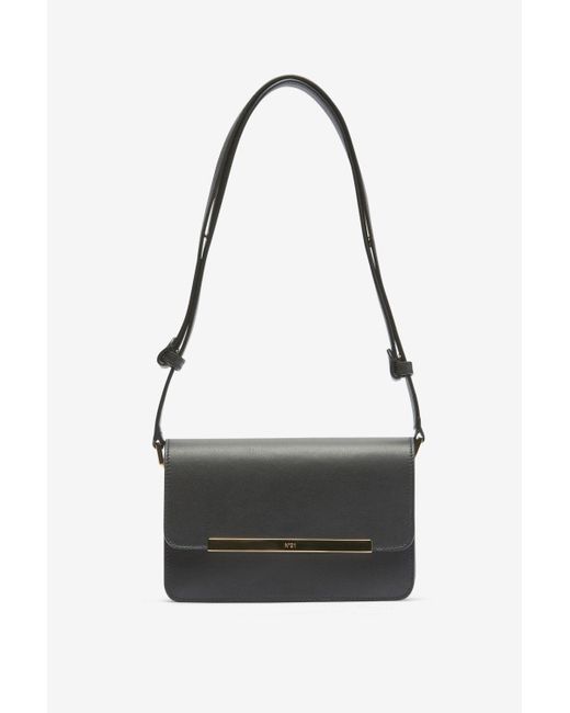 N°21 Black Mini Edith Leather Shoulder Bag