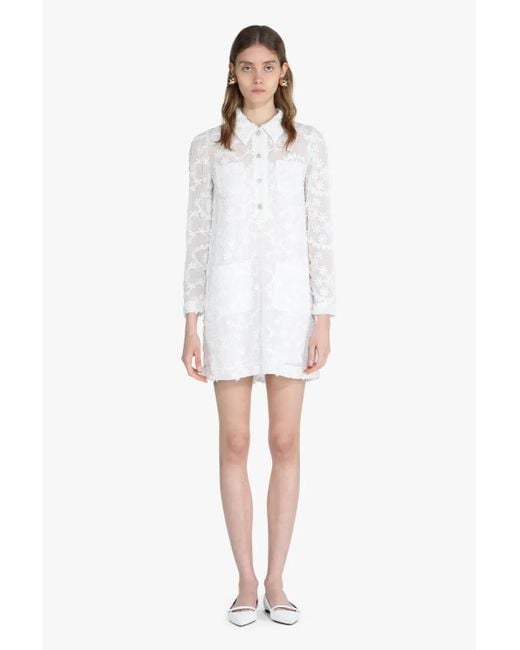 Chemisier in pizzo semitrasparente di N°21 in White