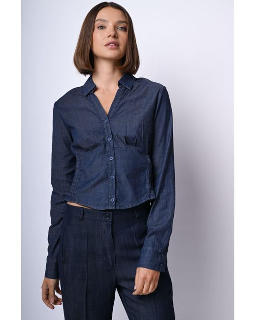 Camicia A Bustier di NUNA LIE in Blue