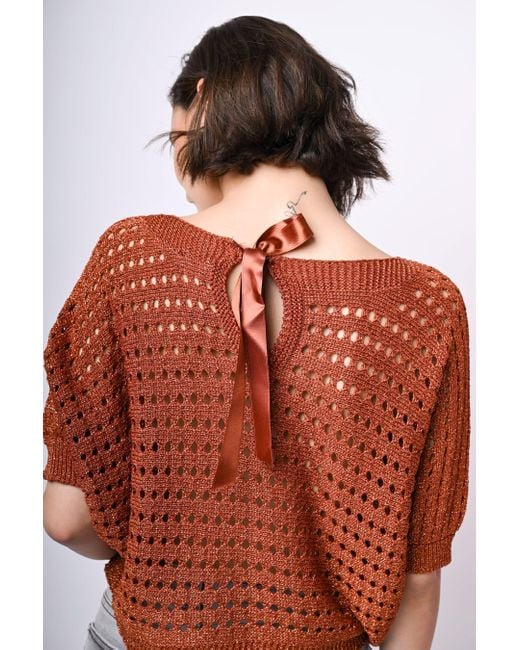 Pull di NUNA LIE in Brown