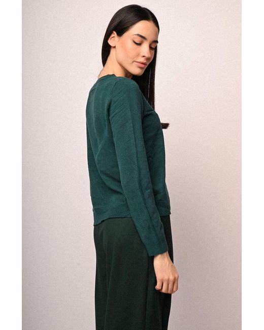 Pull Basic Girocollo Taglia di NUNA LIE in Green
