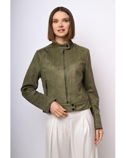 Giacca Biker di NUNA LIE in Green