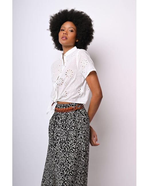 Camicia Con Nodo di NUNA LIE in White