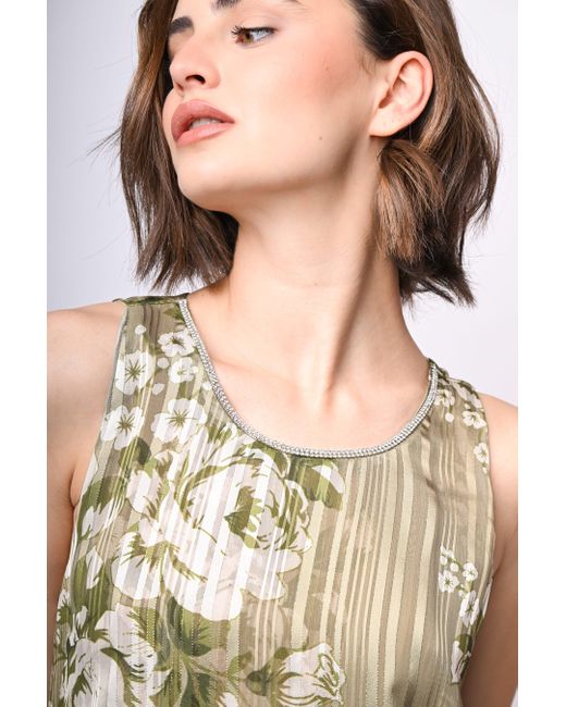 Top Doppiato Con Stampa Floreale di NUNA LIE in Multicolor