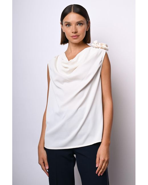 Top Con Rosa 3D di NUNA LIE in White