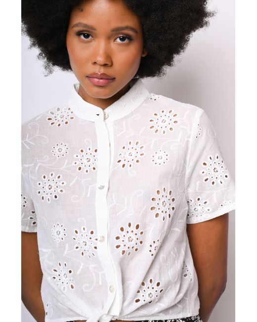 Camicia Con Nodo di NUNA LIE in White