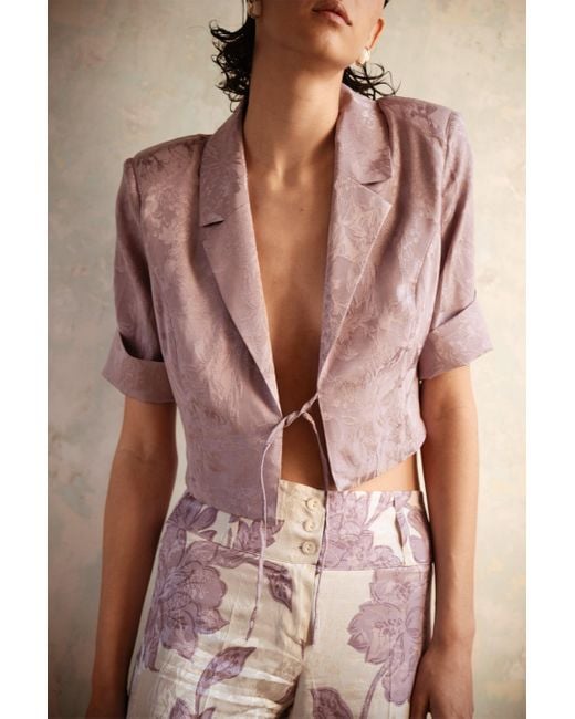 Giacca Crop di NUNA LIE in Pink