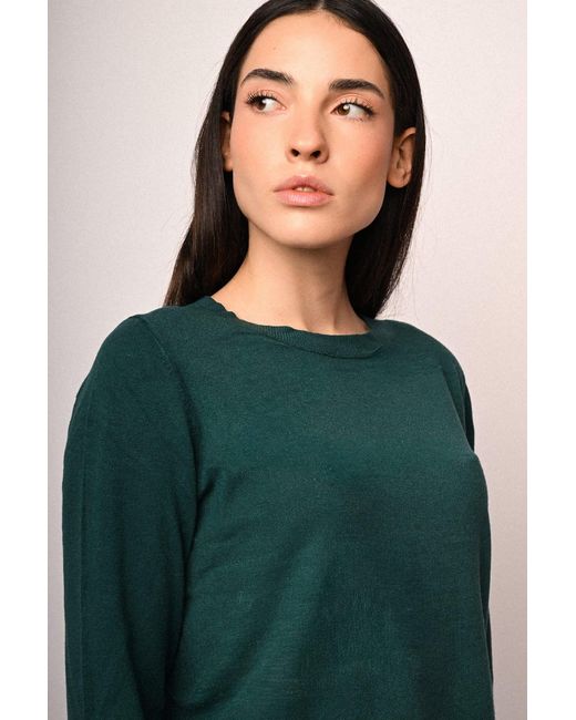 Pull Basic Girocollo Taglia di NUNA LIE in Green