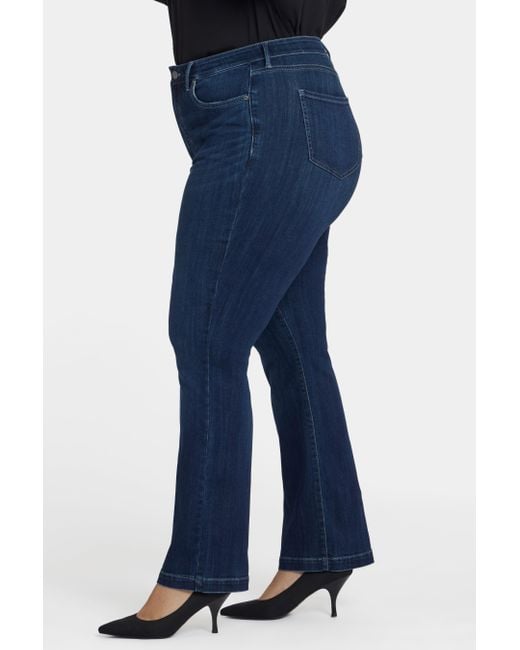 NYDJ Blue Teresa Wide Leg Jeans