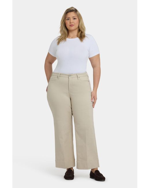 NYDJ Red Teresa Wide Leg Ankle Jeans