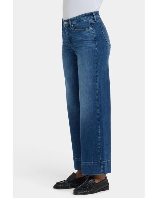 NYDJ Teresa Wide Leg Ankle Jeans In Opera Blue