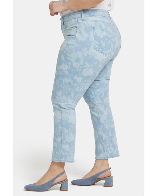 NYDJ Blue Marilyn Straight Ankle Jeans
