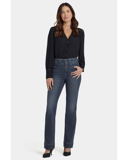 NYDJ Blue Barbara Bootcut Jeans In Graphite Hill